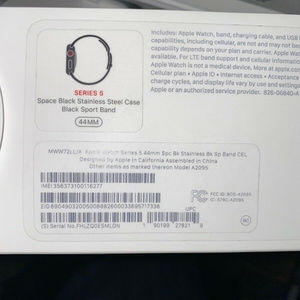 Apple Watch Series 5 - 44mm GPS+Cellular Black